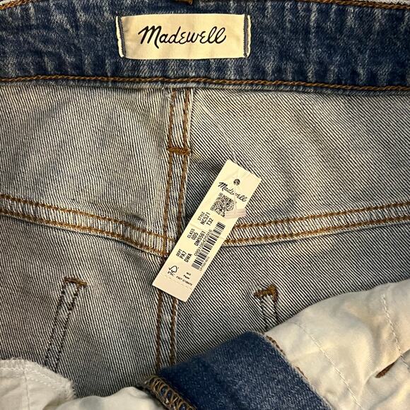 Madewell The Curvy Perfect Vintage Jeans Size 32T Distressed High Rise Straight - Picture 5 of 7